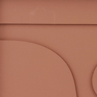 Quadro Decorativo Abstrato 3D Terracota com Vidro 100x60cm Arte Própria