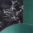 Quadro Abstrato 4 Preto com Vidro 60x100cm Tropical