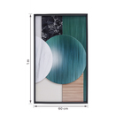 Quadro Abstrato 4 Preto com Vidro 60x100cm Tropical