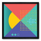 Quadro Decorativo - Abstrato - 50cm X 50cm - 060qnacp