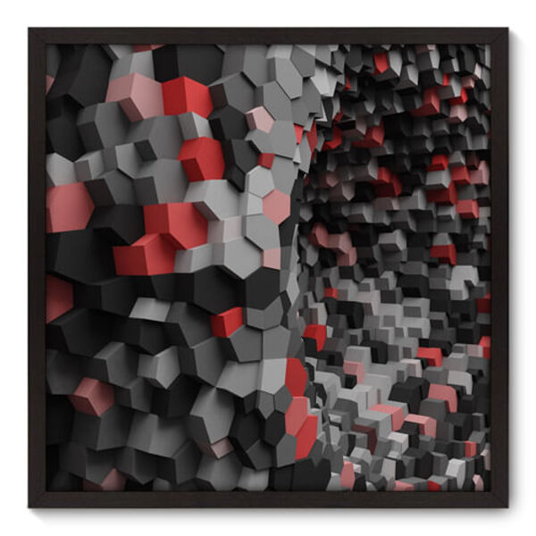 Quadro Decorativo - Abstrato - 70cm X 70cm - 021qnadp