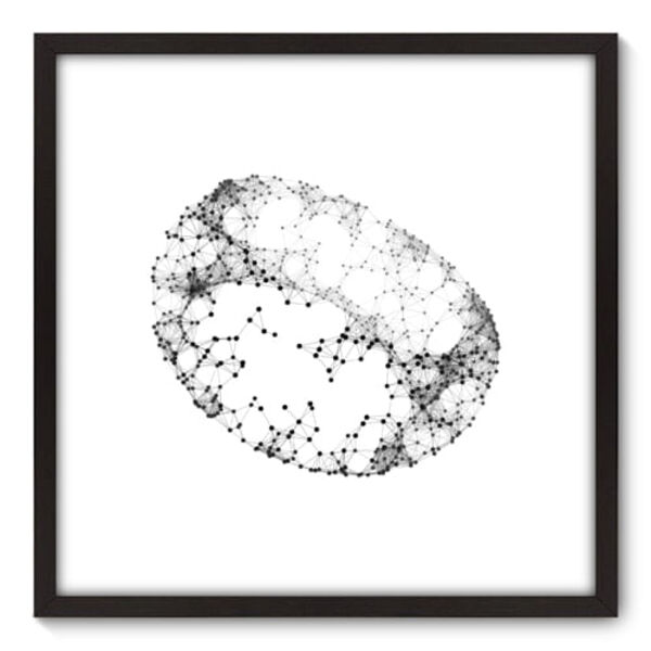 Quadro Decorativo - Abstrato - 70cm X 70cm - 146qnadp