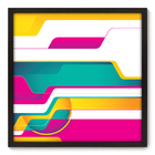 Quadro Decorativo - Abstrato - 70cm X 70cm - 204qnadp