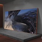 Quadro Decorativo Abstrato Abismo Com Moldura Marrom 150x80