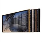 Quadro Decorativo Abstrato Abismo Com Moldura Preta E Vidro -