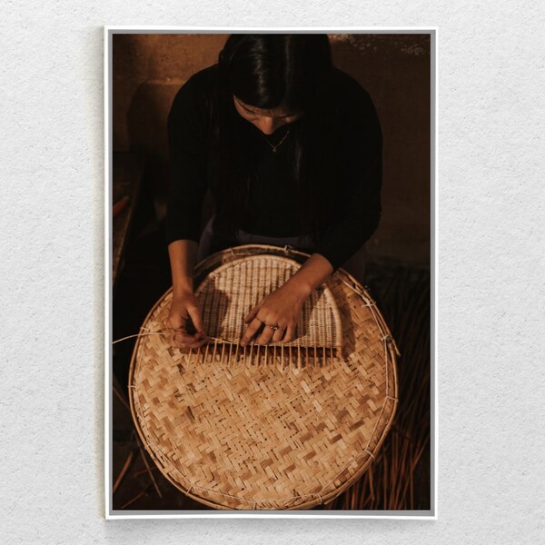 Quadro Decorativo Abstrato Alme Tela Vertical Com Moldura E S