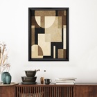 Quadro Decorativo Abstrato Ângulos Colorido sem Vidro 40x30cm Tropical