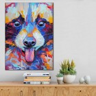 Quadro Decorativo Abstrato Animal Colorido