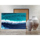Quadro Decorativo Abstrato Aqua Marine - 180x100cm