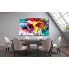 Quadro Decorativo Abstrato Aquarela - 200x100cm