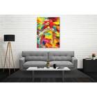 Quadro Decorativo Abstrato Araras Colorful - 120x60cm