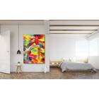 Quadro Decorativo Abstrato Araras Colorful - 120x60cm