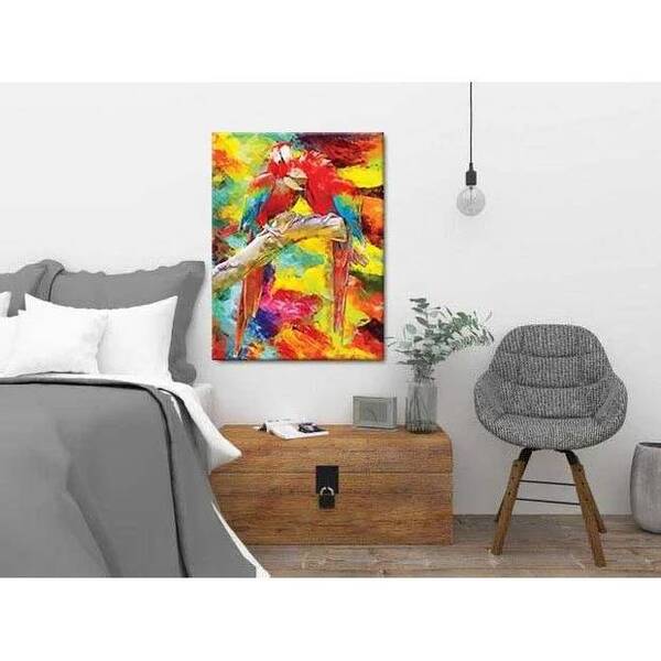 Quadro Decorativo Abstrato Araras Colorful - 200x120cm