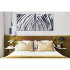 Quadro Decorativo Abstrato Black And White - 150x80cm