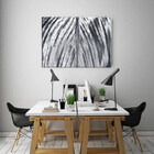 Quadro Decorativo Abstrato Black And White - 150x80cm