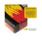 Quadro Decorativo Abstrato Blue And Silver Borda Infinita 120