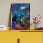 Quadro Decorativo Abstrato Breathtaking Com Moldura E Vidro D