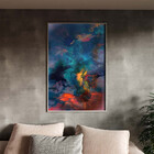 Quadro Decorativo Abstrato Breathtaking Com Moldura E Vidro P