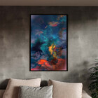 Quadro Decorativo Abstrato Breathtaking Com Moldura E Vidro P