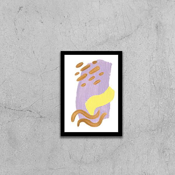 Quadro Decorativo Abstrato Candie Iii 45x34cm A3 (45 X 34)