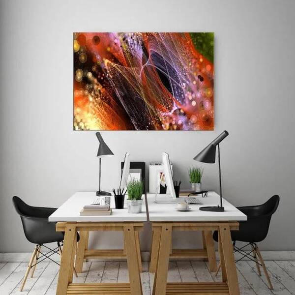 Quadro Decorativo Abstrato Circle Colorful - 180x100cm