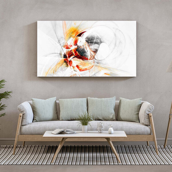 Quadro Decorativo Abstrato Clean Dynamic - 150x100 Cm