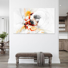 Quadro Decorativo Abstrato Clean Dynamic - 90x60 Cm
