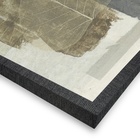 Quadro Decorativo Abstrato com Folha Colorido com Vidro 70x70x2,8cm Tropical