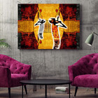 Quadro Decorativo Abstrato Conceitual Antique Africa - 180x12