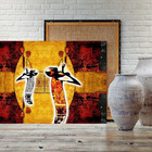 Quadro Decorativo Abstrato Conceitual Antique Africa - 200x12