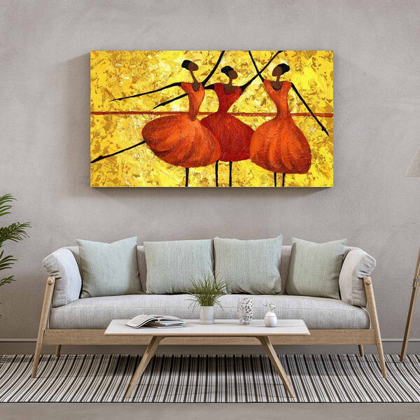 Quadro Decorativo Abstrato Conceitual Arte E Dança Ballet - 1