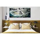 Quadro Decorativo Abstrato Contemporâneo Dark Waves - 120x60cm