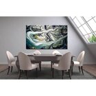 Quadro Decorativo Abstrato Contemporâneo Dark Waves - 180x100