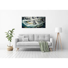 Quadro Decorativo Abstrato Contemporâneo Dark Waves - 180x135