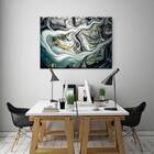 Quadro Decorativo Abstrato Contemporâneo Dark Waves - 180x135