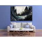 Quadro Decorativo Abstrato Contemporâneo Dissolving Tar - 180