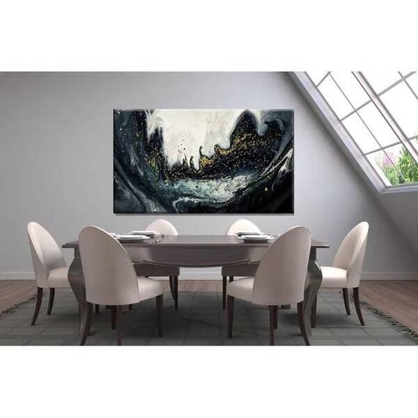 Quadro Decorativo Abstrato Contemporâneo Dissolving Tar - 180