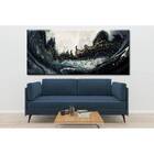 Quadro Decorativo Abstrato Contemporâneo Dissolving Tar - 180