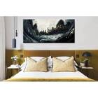 Quadro Decorativo Abstrato Contemporâneo Dissolving Tar - 180