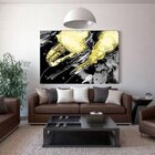 Quadro Decorativo Abstrato Contemporâneo Modern Marble - 180x