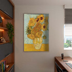 Quadro Decorativo Abstrato Doze Girassóis Numa Jarra - Van Go