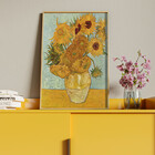 Quadro Decorativo Abstrato Doze Girassóis Numa Jarra - Van Go