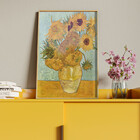 Quadro Decorativo Abstrato Doze Girassóis Numa Jarra - Van Go