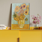 Quadro Decorativo Abstrato Doze Girassóis Numa Jarra - Van Go