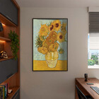 Quadro Decorativo Abstrato Doze Girassóis Numa Jarra - Van Go