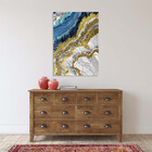 Quadro Decorativo Abstrato Elemento Gelo - 100x70 Cm