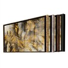 Quadro Decorativo Abstrato Eletric Discharge Com Moldura Prat