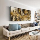 Quadro Decorativo Abstrato Eletric Discharge Com Moldura Pret