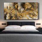 Quadro Decorativo Abstrato Eletric Discharge Com Moldura Pret