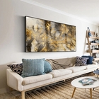 Quadro Decorativo Abstrato Eletric Discharge Com Moldura Pret